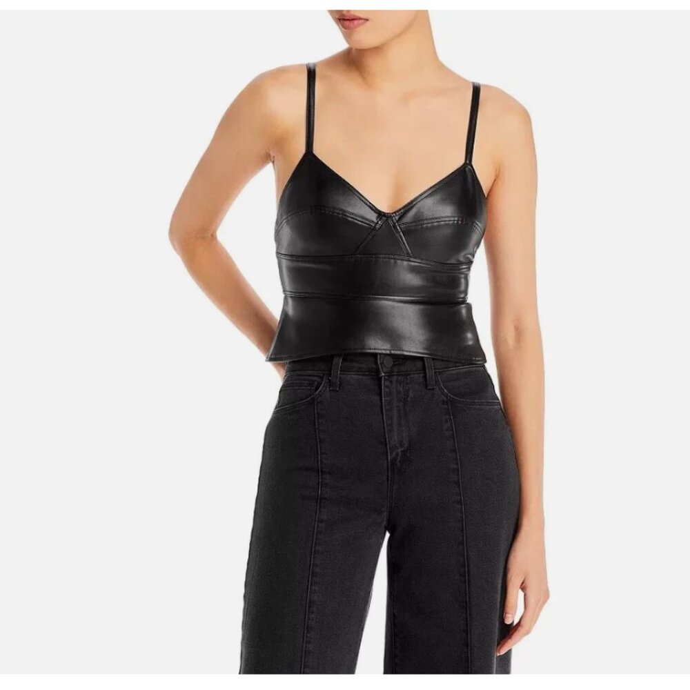 ALC Gweneth Vegan Leather Top